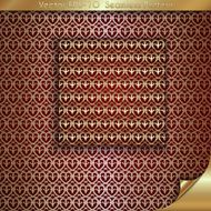 Vector abstract luxury golden background with old chain pattern