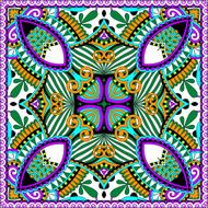 silk neck scarf or kerchief square pattern design N37
