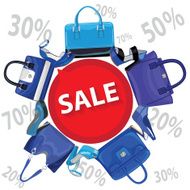 Blue fashion women&#039;s handbag high heel shoes Sale