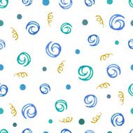 Watercolor seamless pattern N7