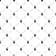 Vector seamless pattern plant N2