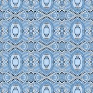 seamless geometry vintage pattern blue colour N3