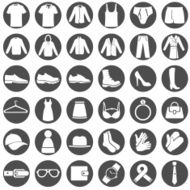 Vector Set of Wear Icons N3