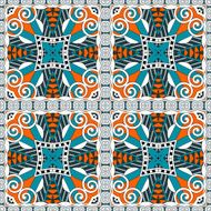 seamless geometry vintage pattern ethnic style ornamental backg N15