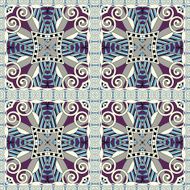 seamless geometry vintage pattern ethnic style ornamental backg N16