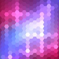 Abstract colorful hexagons background