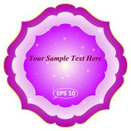 vector retro frame design