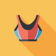 swimming suit flat icon with long shadow eps10 N20