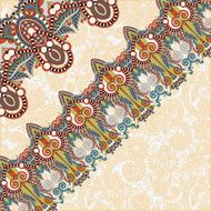 ornamental background with flower ribbon stripe pattern greeti N8