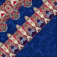 ornamental background with flower ribbon stripe pattern greeti N9