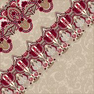 ornamental background with flower ribbon stripe pattern greeti N10
