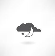 month with cloud icon