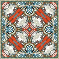 Traditional ornamental floral paisley bandanna Square ornament N21