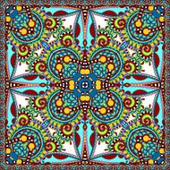 silk neck scarf or kerchief square pattern design in ukrainian N29