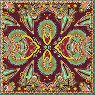Traditional ornamental floral paisley bandanna Square ornament N24