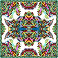 Traditional ornamental floral paisley bandanna Square ornament N30