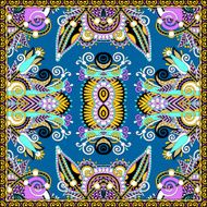 Traditional ornamental floral paisley bandanna Square ornament N31