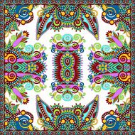 Traditional ornamental floral paisley bandanna Square ornament N33