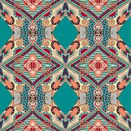 seamless geometry vintage pattern ethnic style ornamental backg N32