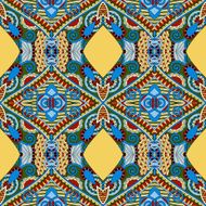 seamless geometry vintage pattern ethnic style ornamental backg N33