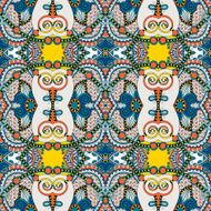 seamless geometry vintage pattern ethnic style ornamental backg N36