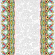 ornamental background with flower ribbon stripe pattern greeti N13