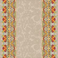 ornamental background with flower ribbon stripe pattern greeti N14