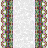 ornamental background with flower ribbon stripe pattern greeti N16