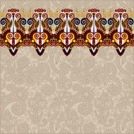 ornamental background with flower ribbon stripe pattern greeti N18