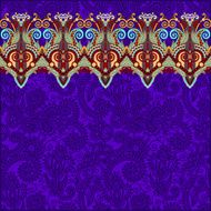 ornamental background with flower ribbon stripe pattern greeti N19