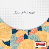 Vector ornate flowers background Easy to edit