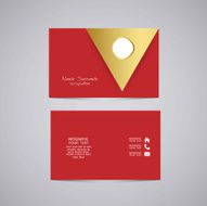 Vector abstract creative business cards N4