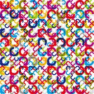 Color circles seamless pattern