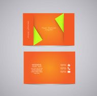 Vector abstract creative business cards N6