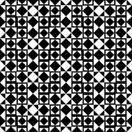 Seamless geometric pattern with monochrome elements