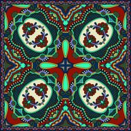 silk neck scarf or kerchief square pattern design N46