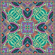 silk neck scarf or kerchief square pattern design N47