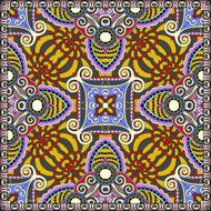 silk neck scarf or kerchief square pattern design N48
