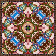 silk neck scarf or kerchief square pattern design N56