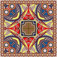 Traditional ornamental floral paisley bandanna N574