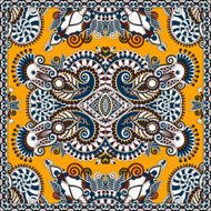 Traditional ornamental floral paisley bandanna N575