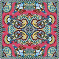 Traditional ornamental floral paisley bandanna N576