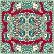 Traditional ornamental floral paisley bandanna N578