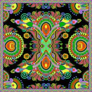 silk neck scarf or kerchief square pattern design N58