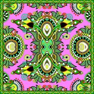 silk neck scarf or kerchief square pattern design N60