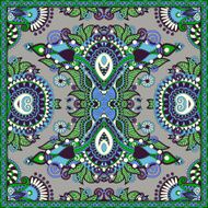 silk neck scarf or kerchief square pattern design N61