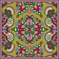 silk neck scarf or kerchief square pattern design N64