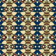 seamless geometry vintage pattern ethnic style ornamental backg N42