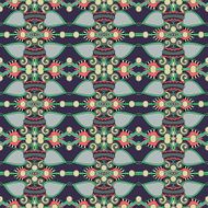 seamless geometry vintage pattern ethnic style ornamental backg N43
