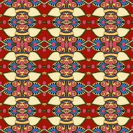 seamless geometry vintage pattern ethnic style ornamental backg N44
